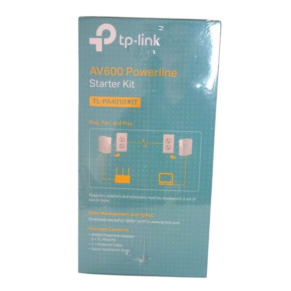 TP-Link TL-PA4010 KIT AV600 600Mbps Powerline Ethernet Adapter Starter Kit - Picture 3 of 6